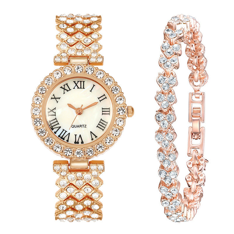 【Starry Sky Temperament】Full Diamond Women's Watch with Free Diamond Bracelet