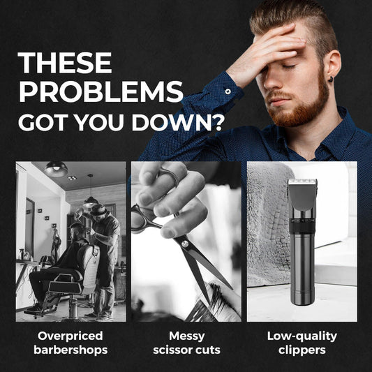 🥸Professional electric hair clipper set, equipped with digital display function😎