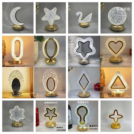 Creative Seashell Night Light: Touch-Controlled 3-Color Lighting & Rechargeable Mood Light — Bedroom Birthday Gift