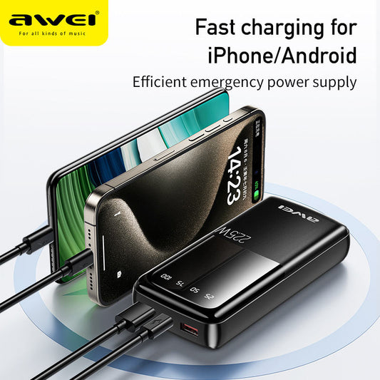 Awei P13K 20000mAh 22.5W Fast Charge Power Bank by Next Gadget