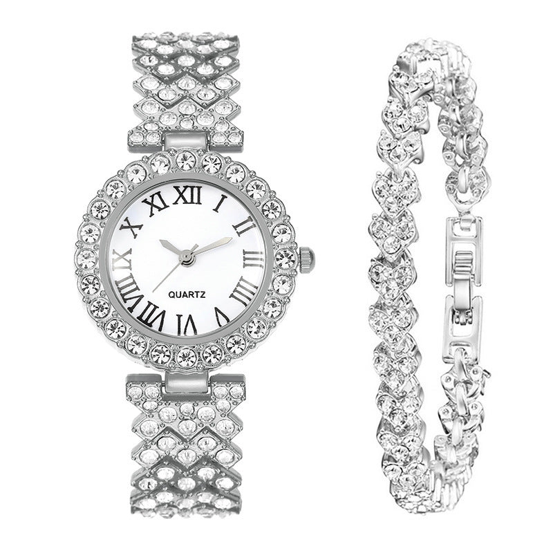 【Starry Sky Temperament】Full Diamond Women's Watch with Free Diamond Bracelet