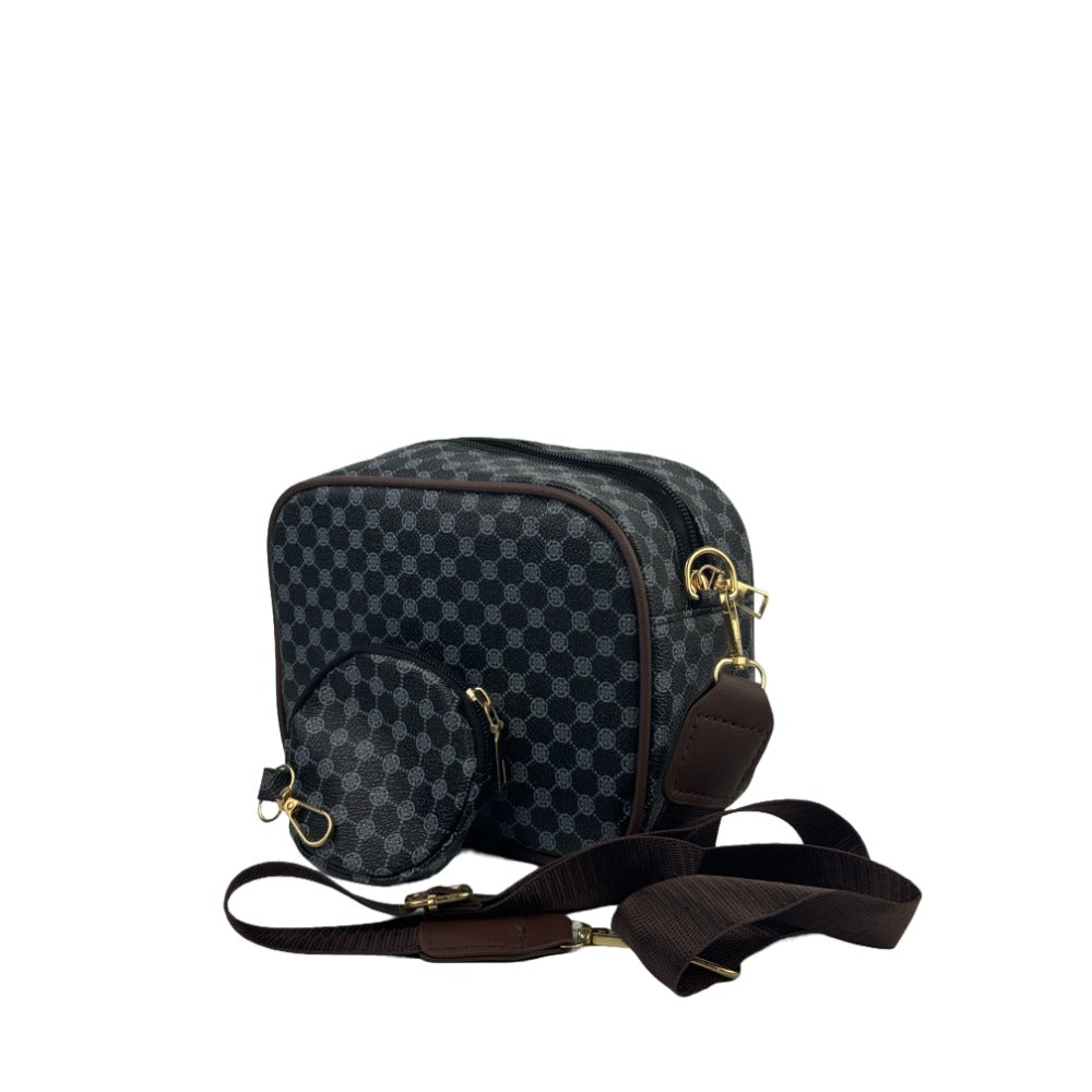 【Online Customer Service】 Brand Design Guccy Same Style Women's Simple Wide One-Shoulder Strap Crossbody Small Square Bag