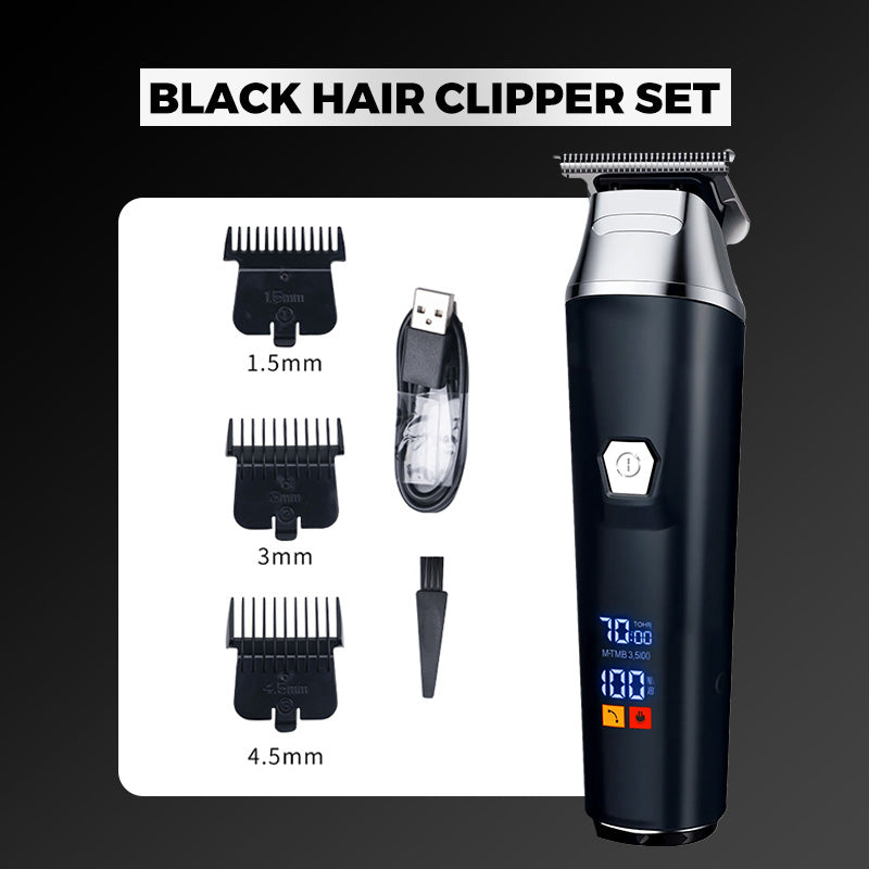 🥸Professional electric hair clipper set, equipped with digital display function😎