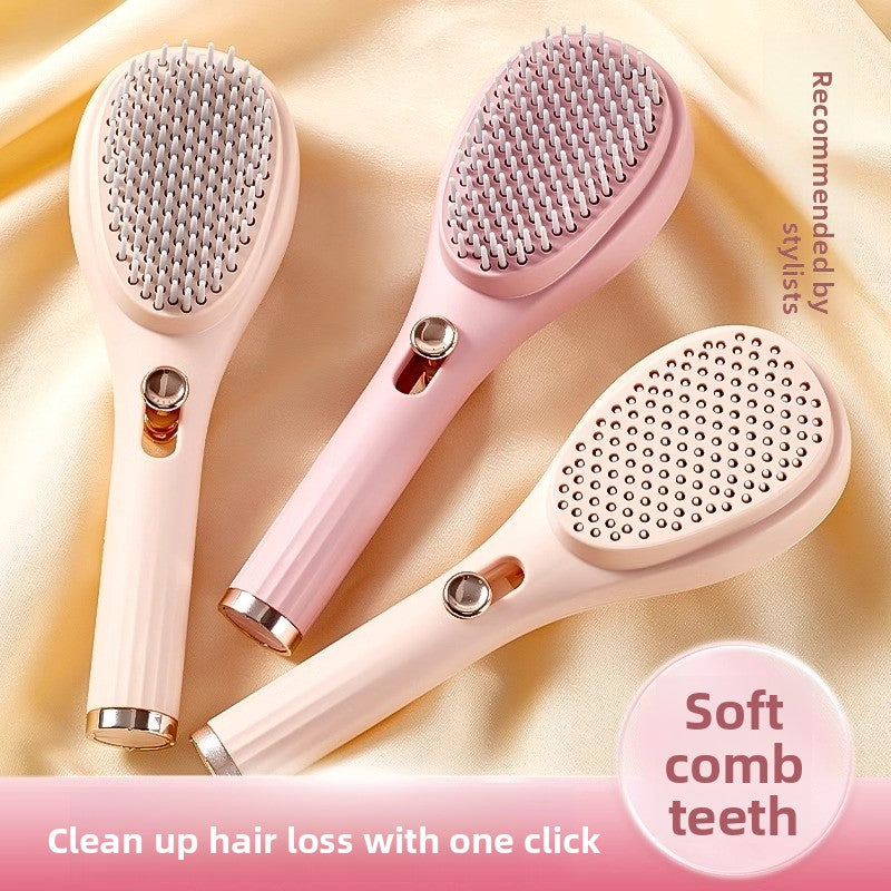 Extendable Comb, Air Cushion Comb, Women's Airbag Comb, Fluffy and Portable Massage Comb, Automatic Cleaning, Smooth Hair Without Tangling