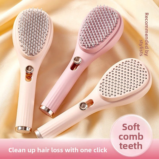 Extendable Comb, Air Cushion Comb, Women's Airbag Comb, Fluffy and Portable Massage Comb, Automatic Cleaning, Smooth Hair Without Tangling