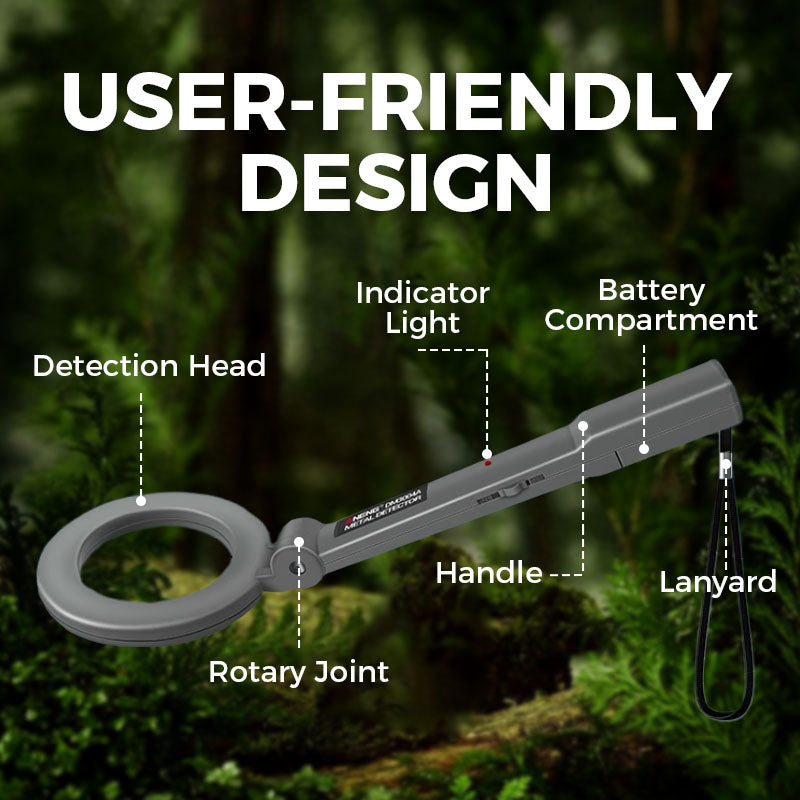 😍Path to wealth😍 High Sensitive Detection LED Flashing Alarm Metal Detector