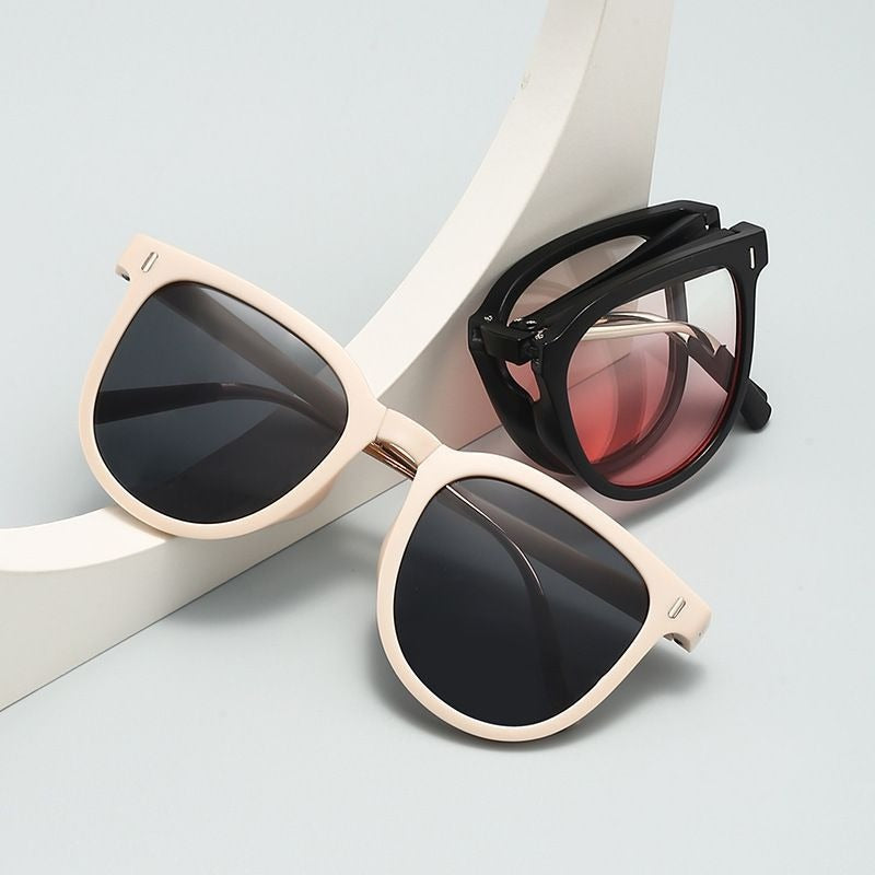 【Free Glasses Bag】Korean Version High-end UV Protection Foldable and Portable Storage Sunglasses for Men or Women