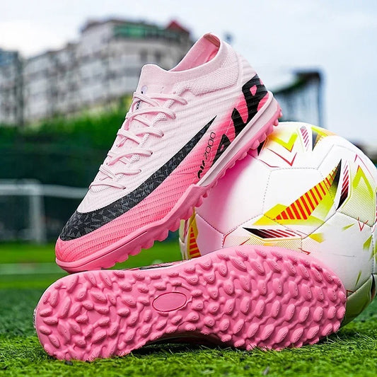 【Online Customer Service】New Men Match Sneakers Football Boots Cleats Mid-top Soccer Shoes High-quality Hot-selling Non-Slip FG/TF Futsal Indoor