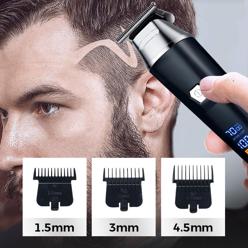 🥸Professional electric hair clipper set, equipped with digital display function😎