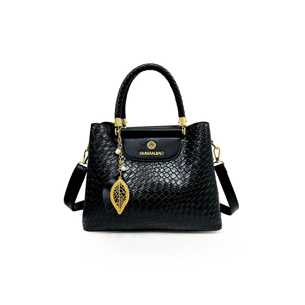 【Luxury Selection】 Gucci Same Style Leaf Chain Matte Leather Bag for Women