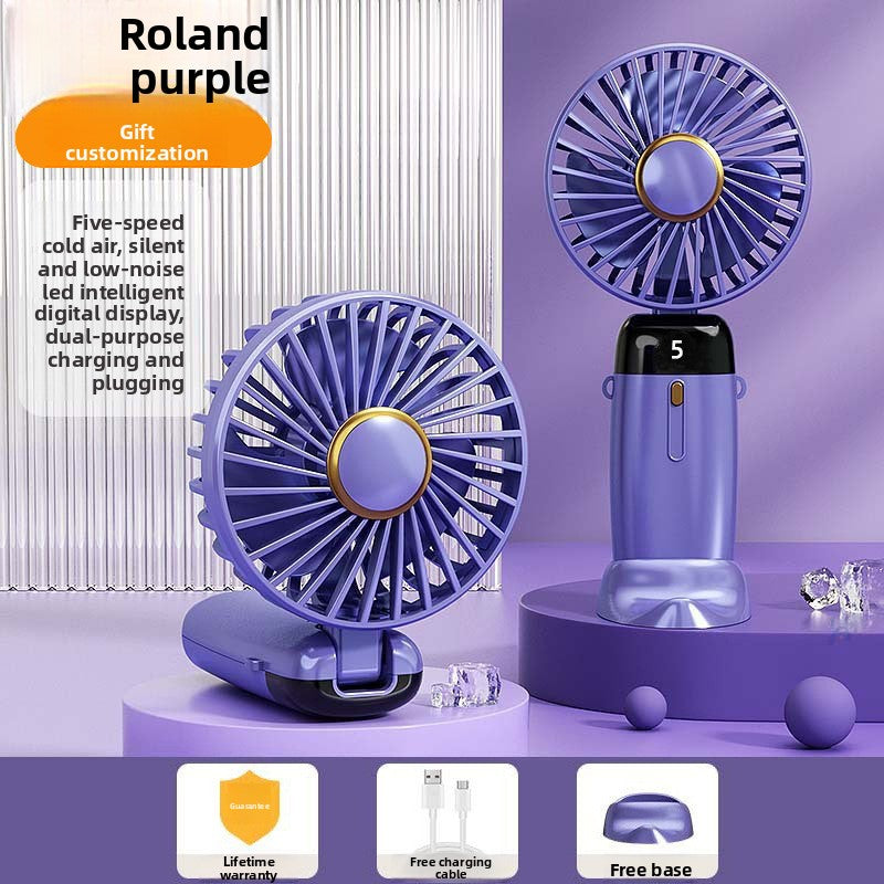 Portable, Silent Mini Desktop Folding Fan with Usb Charging