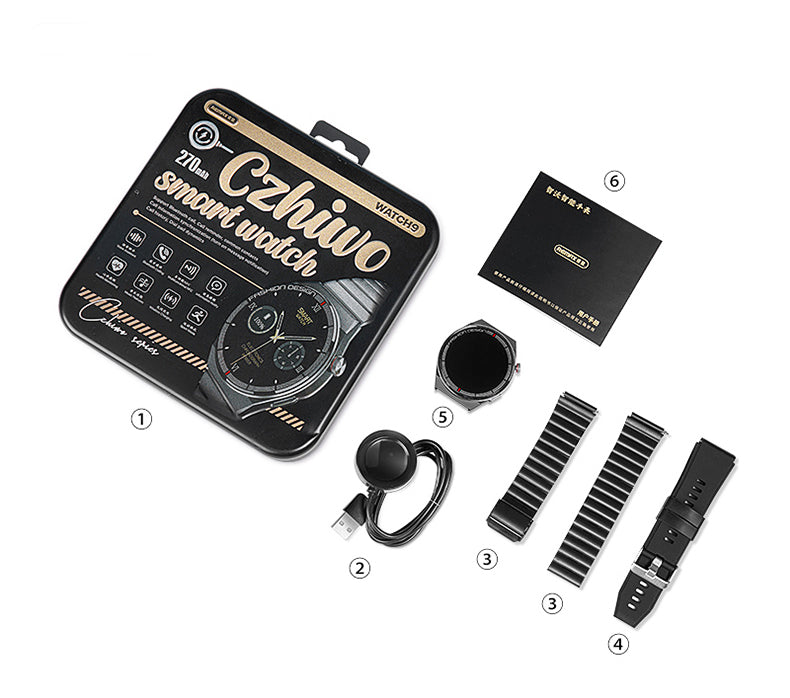 【Online Customer Service】Czhiwo Remax Watch 9 Smart Watch Multiple Health Survering Sports Bracelet with Wireless Voice Calls