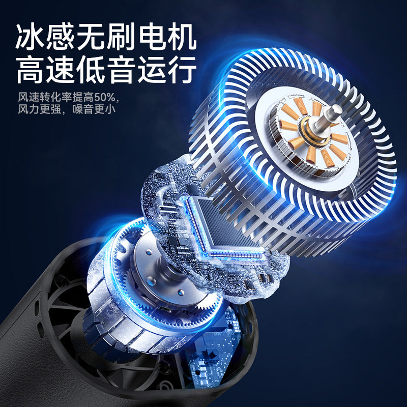 New Model: Ice-Cooling Waist-Worn Fan—Portable Waist Clip Fan for Outdoor Construction Sites—Mini High-Speed Semiconductor-Cooled Fan