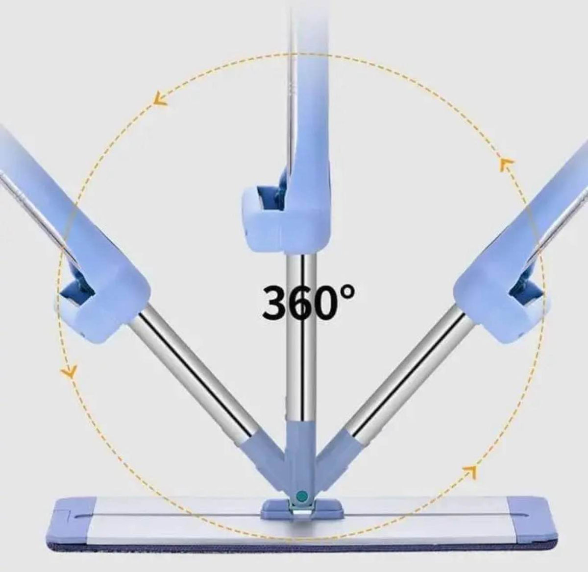 Mop New 42CM aluminum alloy panel flat mop for lazy people without hand washing flat mop with thick rod flat mop for home use