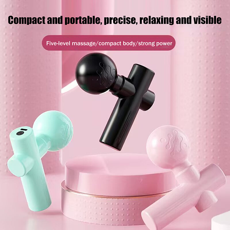 New Mini Fascia Tool Vibrating Fast Rechargeable Dual Head Both Portable Muscle Relaxation Full Body Universal Massage Artifact