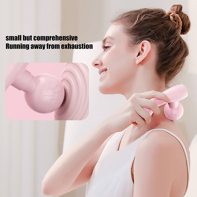 New Mini Fascia Tool Vibrating Fast Rechargeable Dual Head Both Portable Muscle Relaxation Full Body Universal Massage Artifact