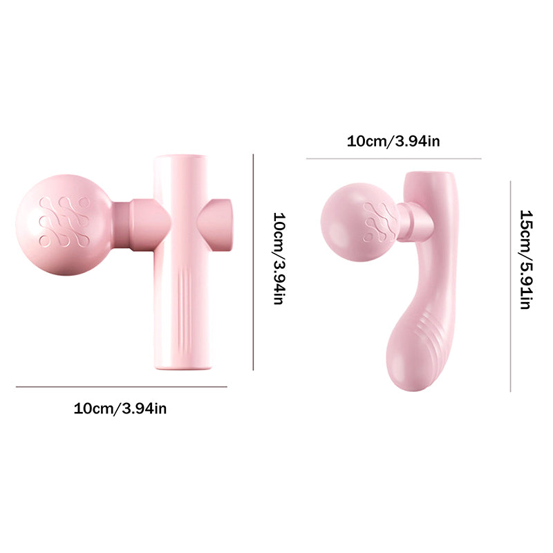 New Mini Fascia Tool Vibrating Fast Rechargeable Dual Head Both Portable Muscle Relaxation Full Body Universal Massage Artifact