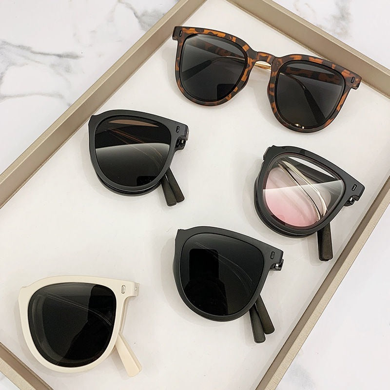 【Free Glasses Bag】Korean Version High-end UV Protection Foldable and Portable Storage Sunglasses for Men or Women