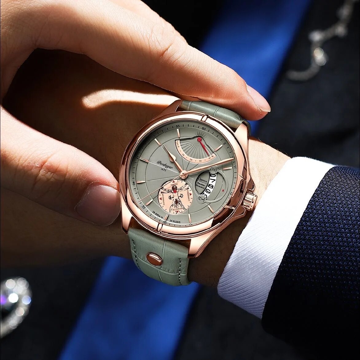 【Limited Time Offer】Men Watch Fashion Top Sport Men's Wristwatch Waterproof Luminous Leather Date Quartz Watches