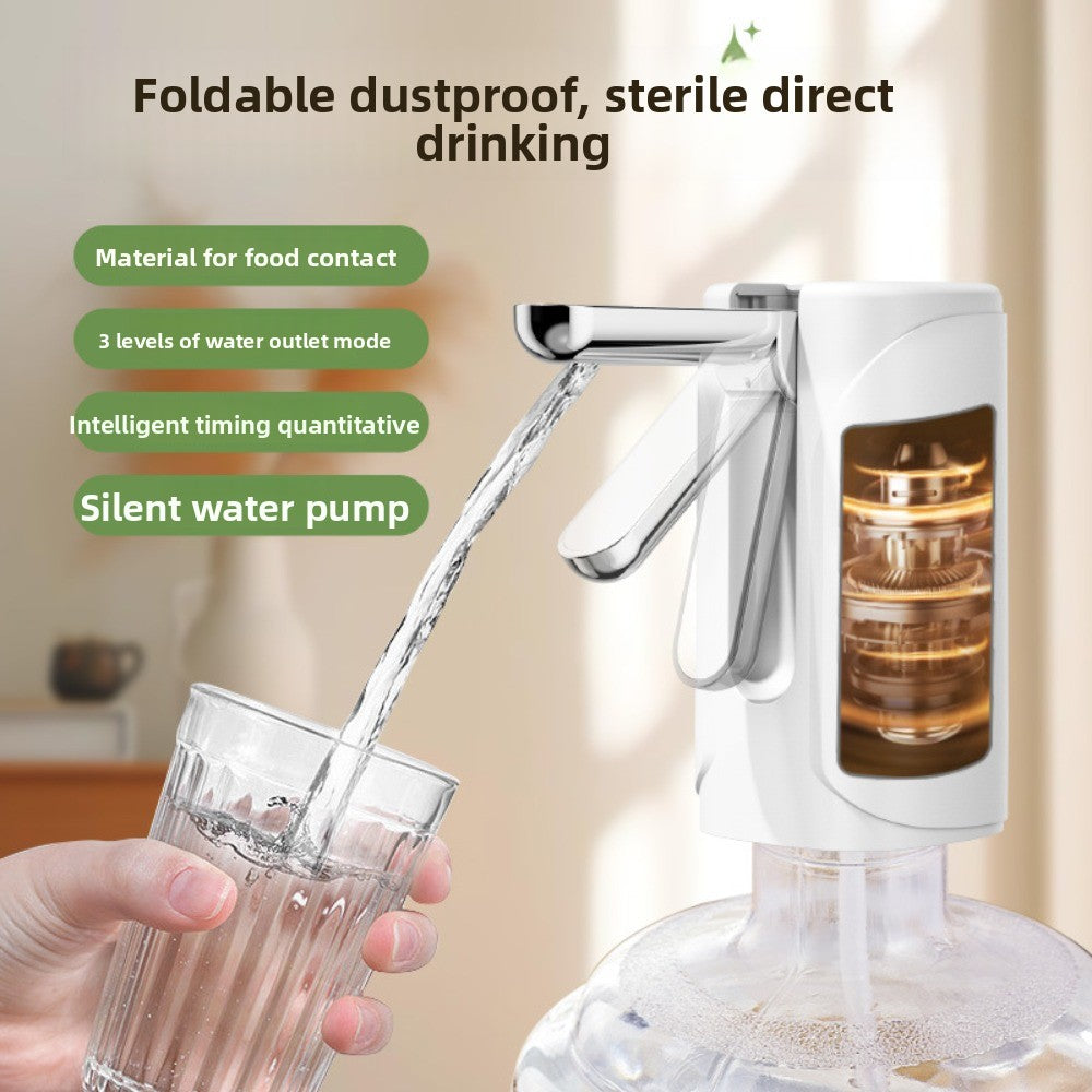 【Portable Home】Folding Automatic Bottled Water Pump Three-speed Quantitative Automatic Water Pumping