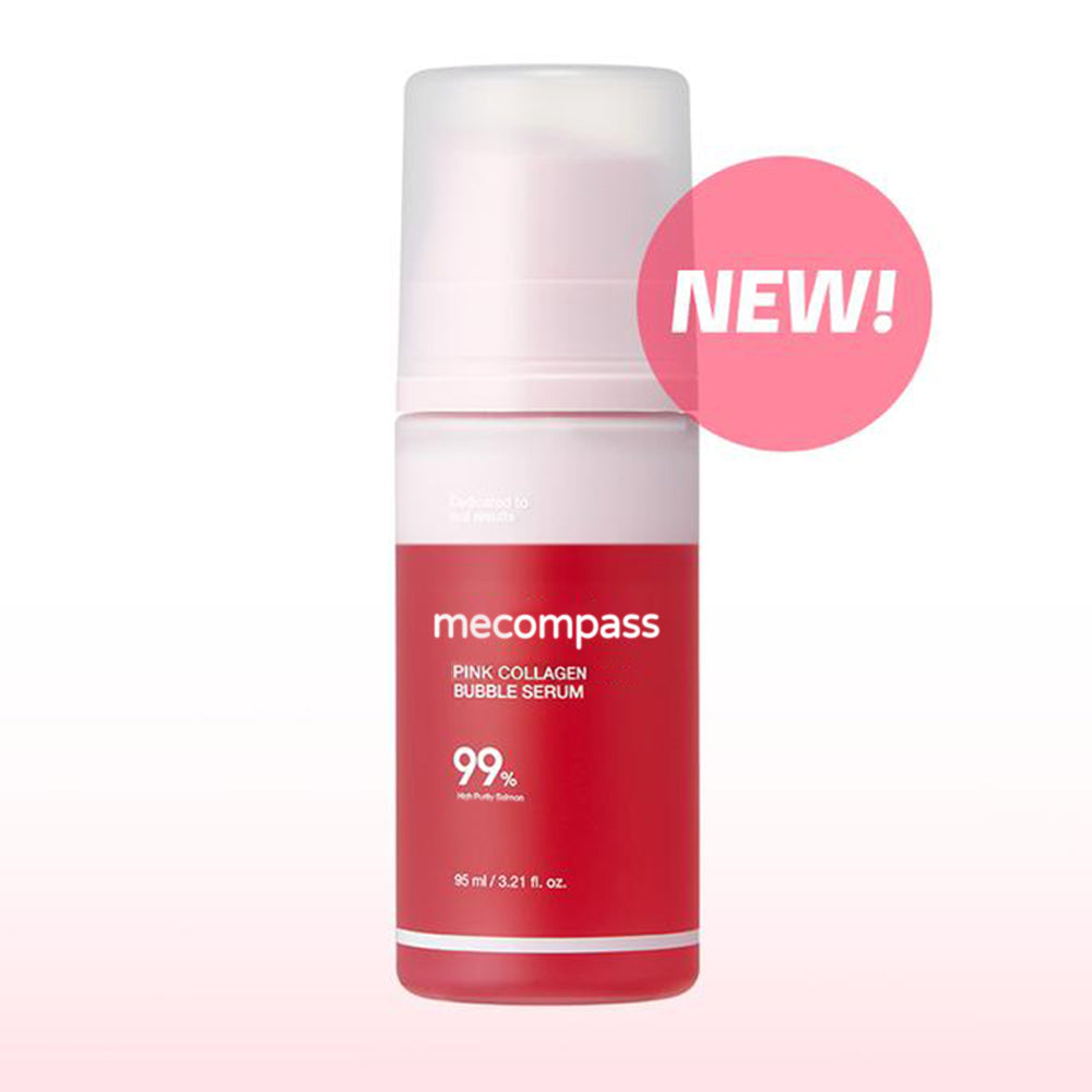 Pink Collagen Bubble Serum | Dual-Layer Micro-Bubble K-Beauty Serum for Firm, Plump & Radiant Skin|Hydrating, Healthy-looking Glow|Collagen, Niacinamide