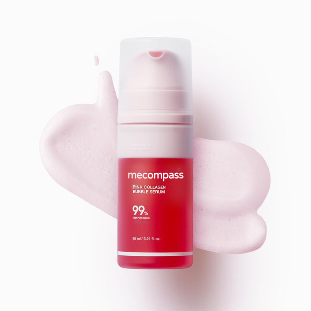 Pink Collagen Bubble Serum | Dual-Layer Micro-Bubble K-Beauty Serum for Firm, Plump & Radiant Skin|Hydrating, Healthy-looking Glow|Collagen, Niacinamide