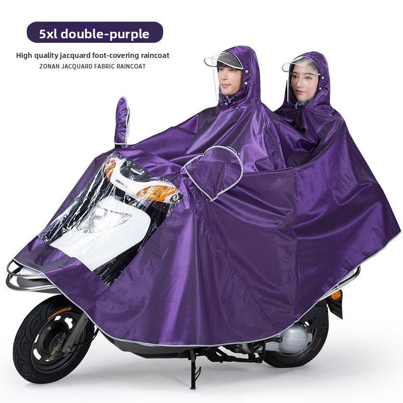 Thick and Durable Dual Motorcycle Raincoat
